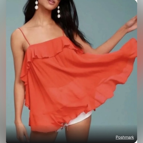 Free People Cascades Ruffle Camisole size small - Picture 4 of 7